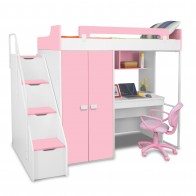 Boston - Kids Bunk Bed | Bunk Bed with Slide | Bunk Beds | Princess bunk bed | Loft Bunk beds