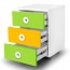 Prism - Movable Drawer Set - Yellow/Green2